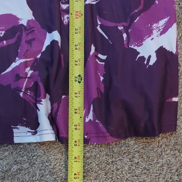Floral Purple and White Women's Dress - Picture 6 of 7